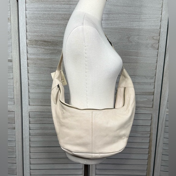 Free People Handbags - FREE PEOPLE Idle Hands Leather Sling Bag-Mineral